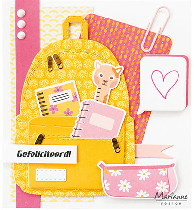 Marianne Design die-cuts - School days VK9629