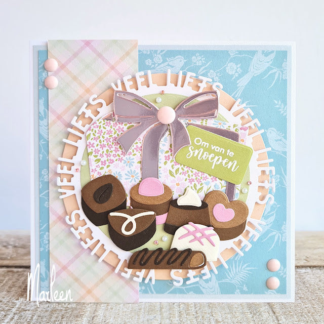 MD Craftables Veel liefs cirkel by Marleen CR1575