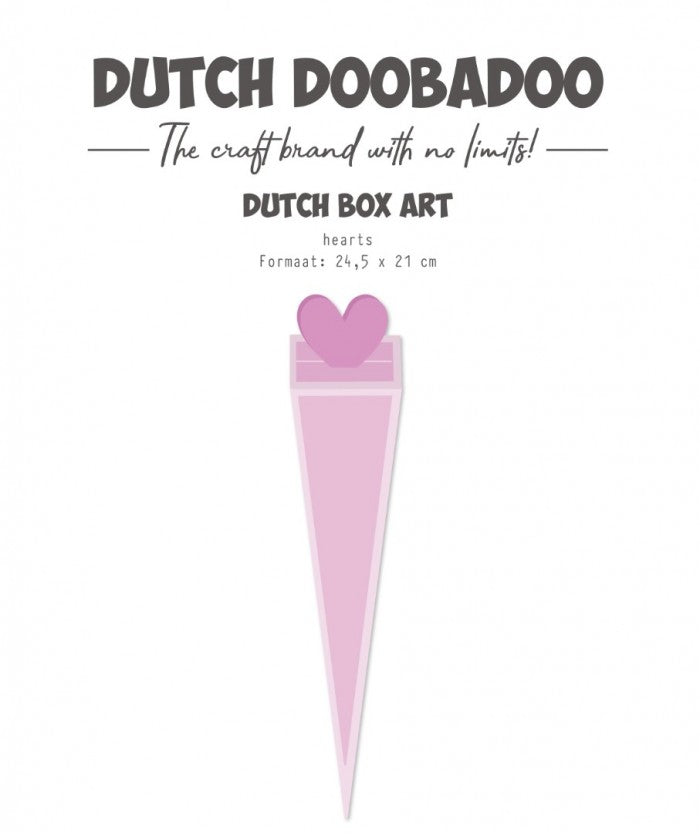 Dutch Doobadoo - Box Art - Hearts - A4