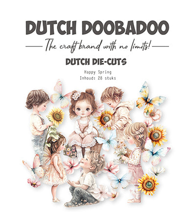 Dutch Doobadoo Die-Cuts - Happy Spring