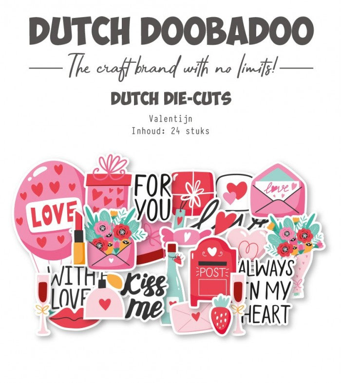 Dutch Doobadoo - Die-Cuts - Valentine 24 pcs
