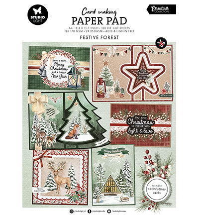 SL Card making Paperpad Festive Forest Essentials nr.13