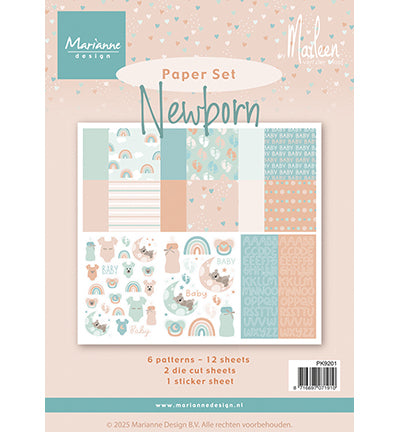 Marianne Design - Paperset New born by Marleen (PK9201)
