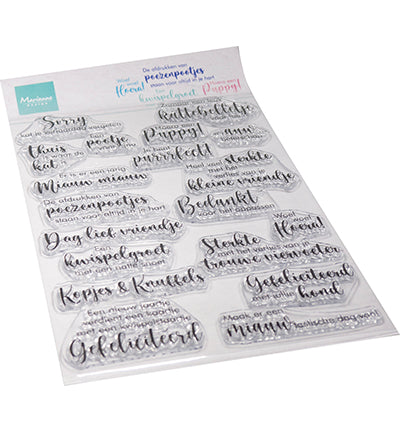 Marianne Design Clearstamps Kopjes en pootjes CS1170