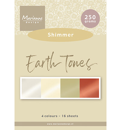 Marianne Design Paperpad Earth tones - Shimmer A5 PK9206