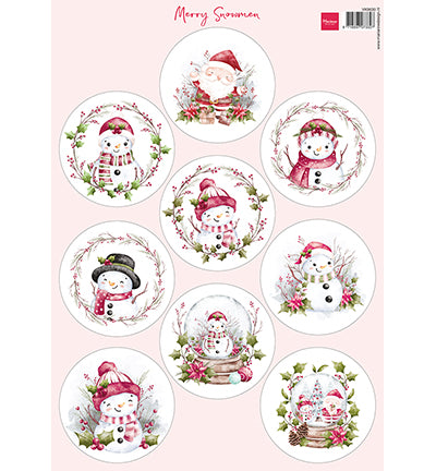 Marianne Design - Knipvel A4 - Merry Snowmen VK9630