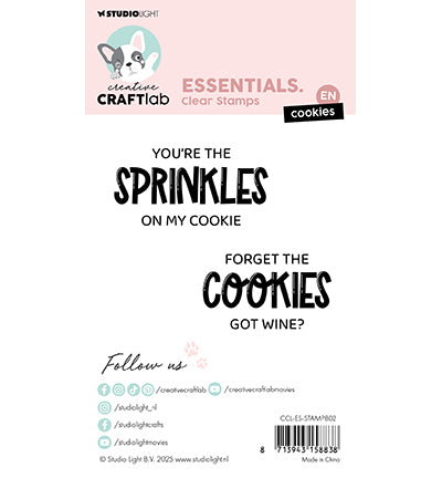 Studiolight Creative Craftlab | CCL-ES-STAMP802 - Cookies Essentials nr.802