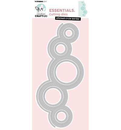 CCL-ES-CD982 Cutting Die Stitched Circle Border Essentials nr.982