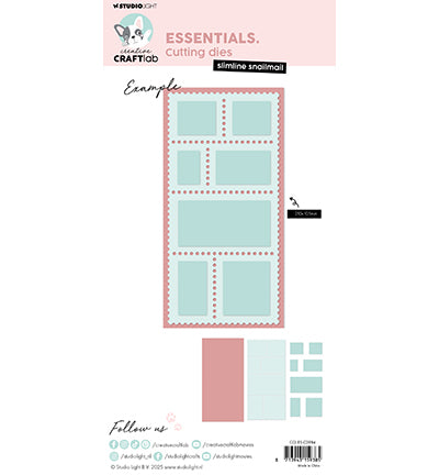 CCL-ES-CD984 CCL Cutting Die Slimline Snailmail Essentials nr.984