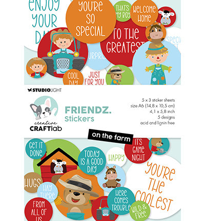 SL Creative Craftlab Friendz Stickers on the farm nr.38