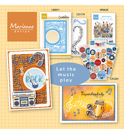 Marianne Design Stickers - Hi Handsome! by Marleen CA3205