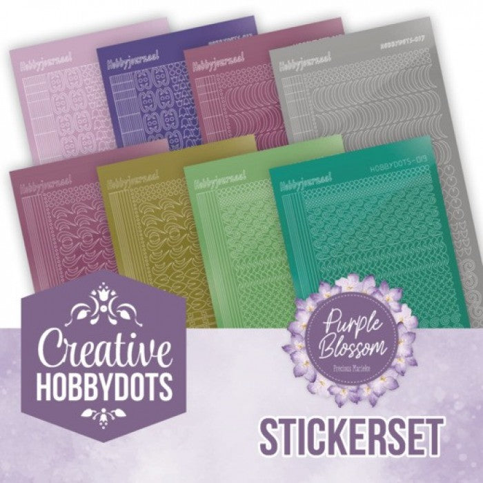 Creative Hobbydots stickerset Purple Blossom