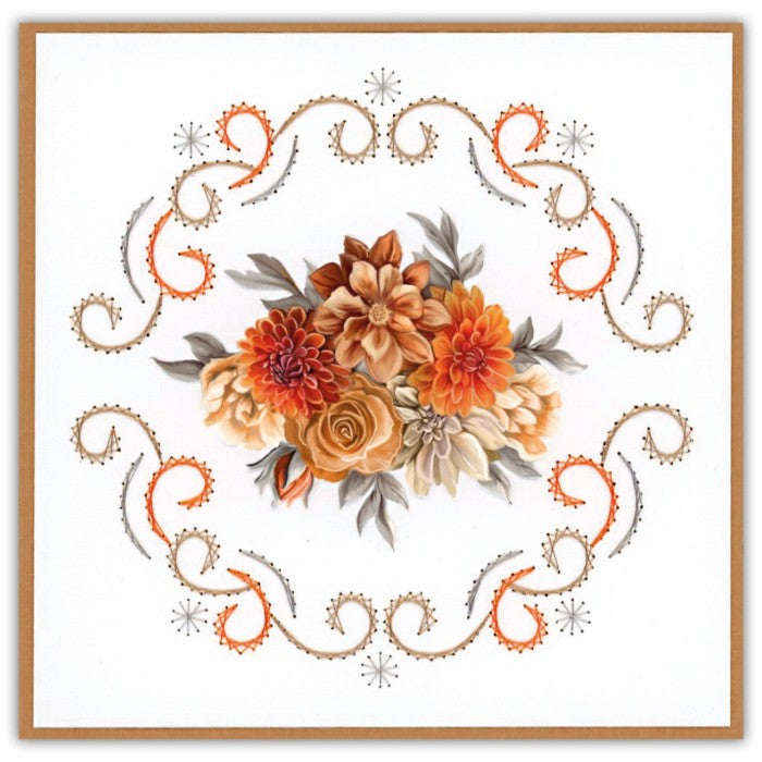 Stitch and Do 236 Yvonne Creations - Orange Floral