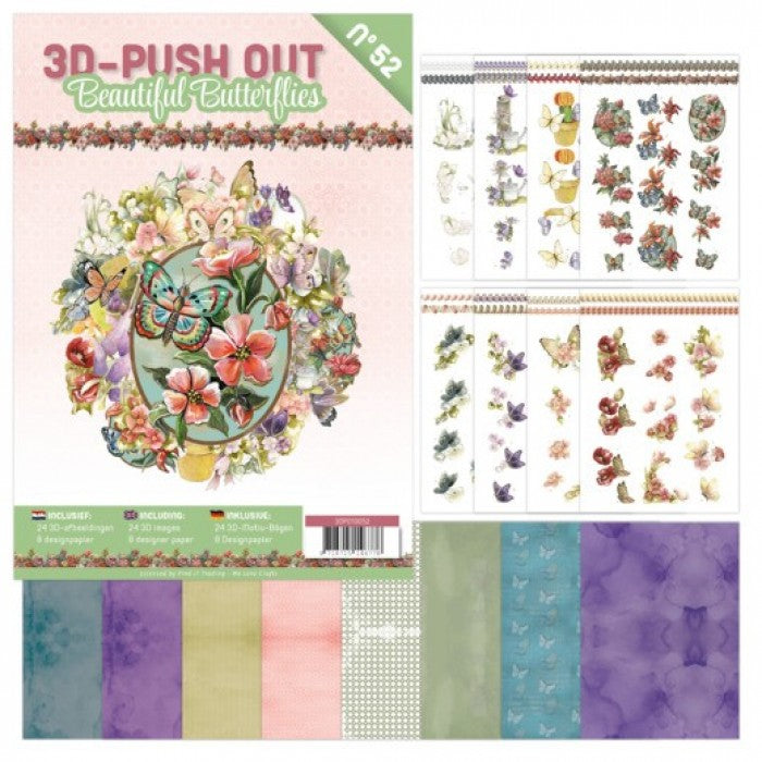 3D Push-Out Book 52 - Beautiful Butterflies