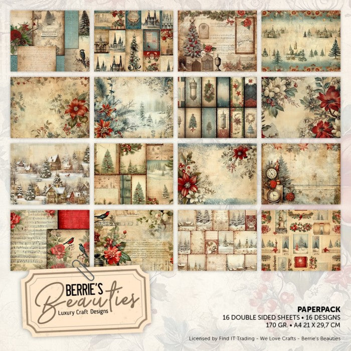 Paperpack Berrie's Beauties Christmas Village A4