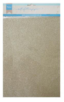MD Soft glitter paper Platinum CA3144