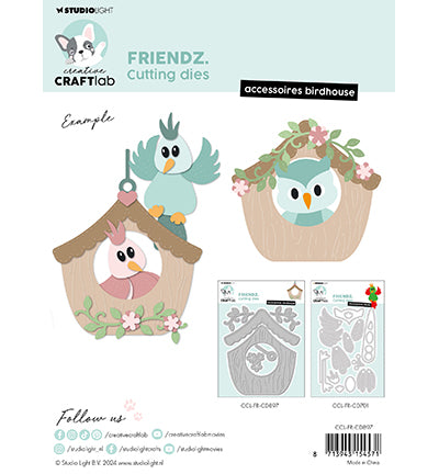 StudioLight Creative Craftlab | Cutting dies Accessoires birdhouse Friendz nr.897
