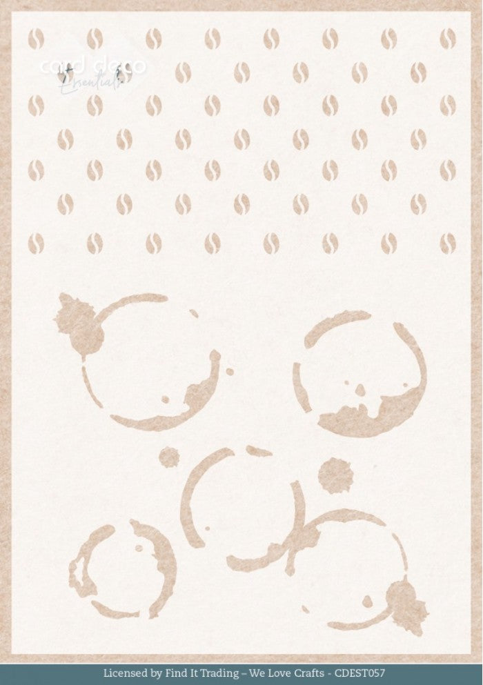 Stencil - Card Deco Essentials - Coffee to Go - A5