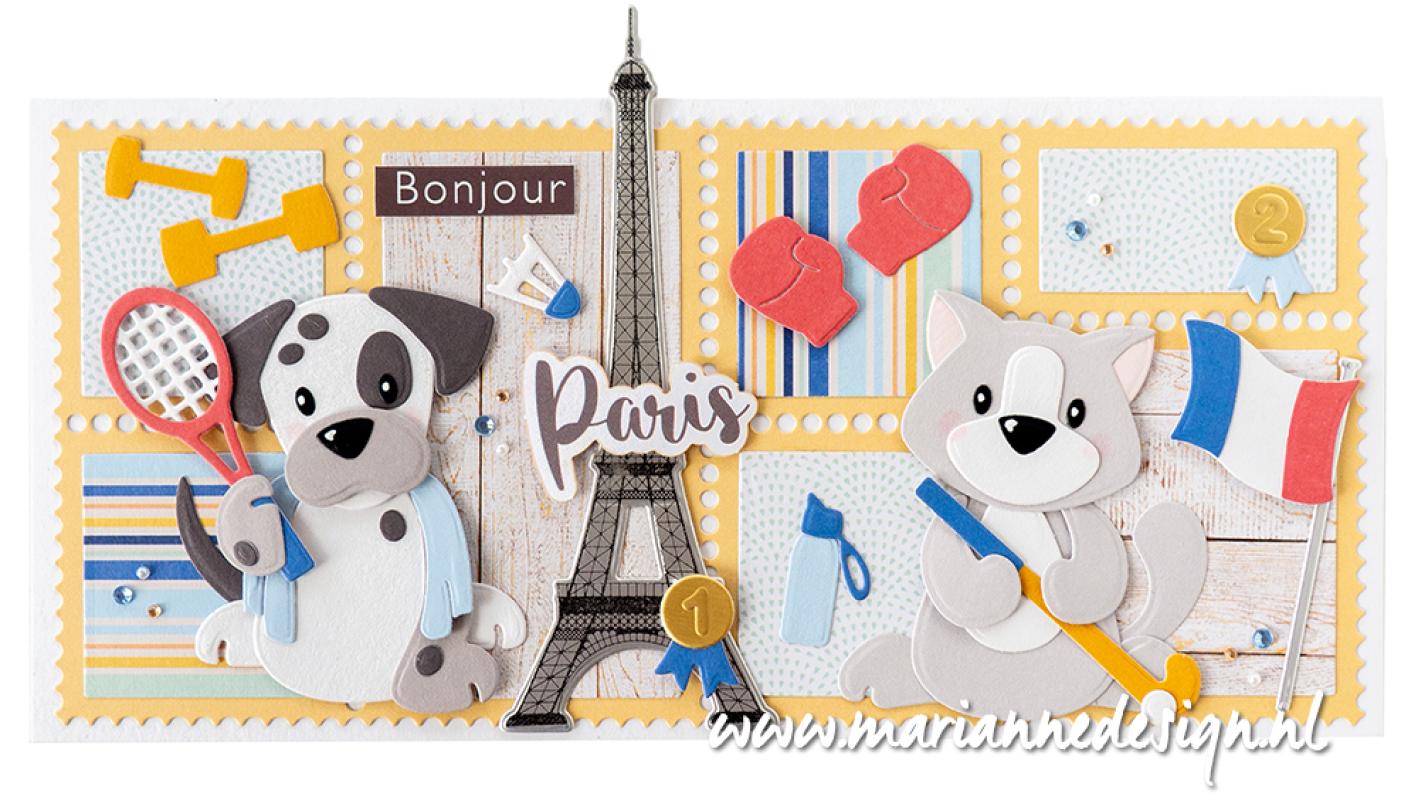 MD Craftable layout stamps slimline CR1658