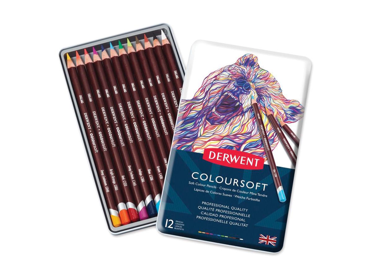 Derwent Coloursoft blik 12st