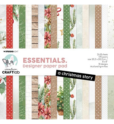 SL Creative Craftlab Design Paper Pad A Christmas story Essentials nr.220