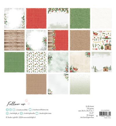SL Creative Craftlab Design Paper Pad A Christmas story Essentials nr.220