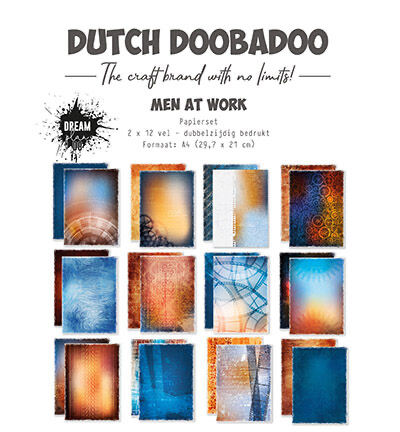 Dutch Doobadoo papierset Men at Work