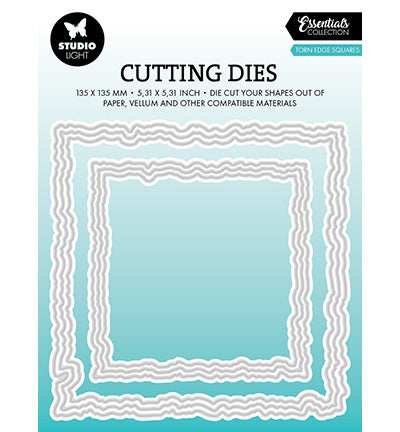 SL cutting dies - Torn edge squares Essentials nr.914