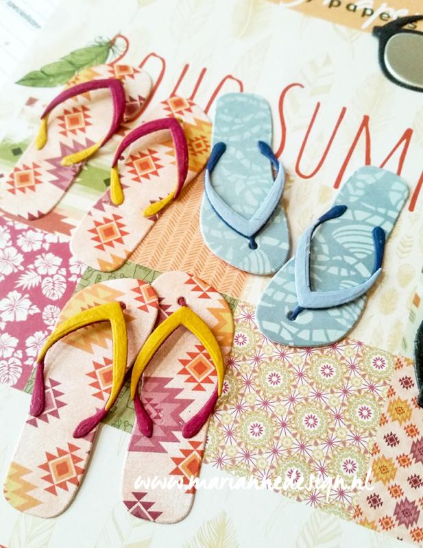 MD Creatables Flip flops & sunglasses LR0477