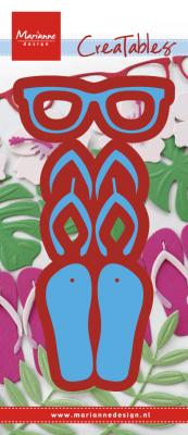 MD Creatables Flip flops & sunglasses LR0477