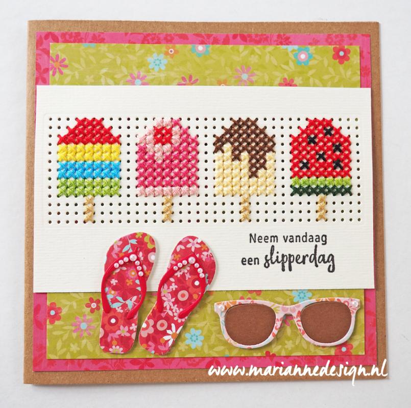 MD Creatables Flip flops & sunglasses LR0477