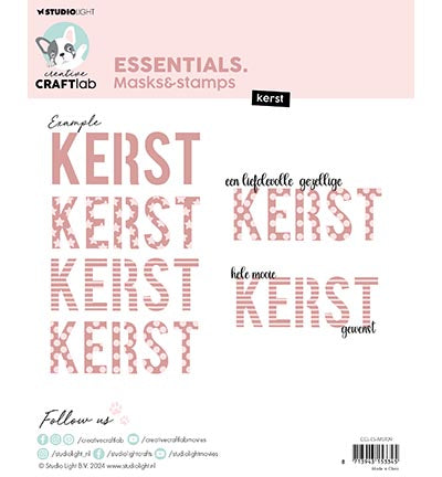 SL Creative Craftlab Mask & stamps Kerst Essentials nr.09