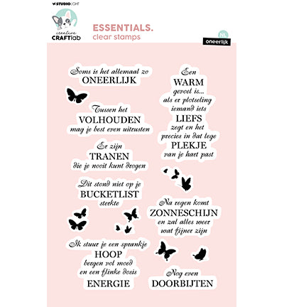 StudioLight Creative Craftlab | Clearstamps NL Oneerlijk Essentials nr.726