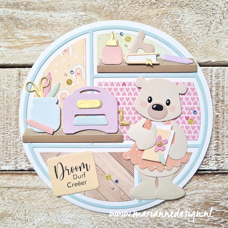 MD Enamel dots Yellow glitter PL4530