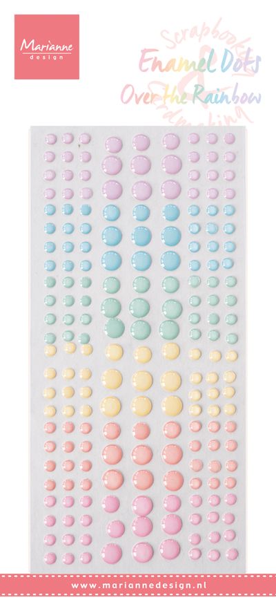 PL4532 Enamel dots - Over the rainbow