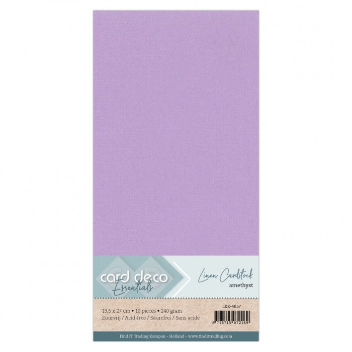 Card Deco Linen Cardstock - 4K - Amethyst