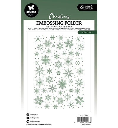 SL Embossing folder Ice crystals Essentials nr.21