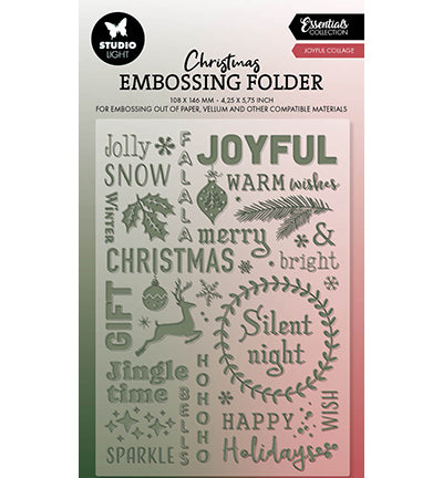 SL Embossing folder Joyful collage Essentials nr.22