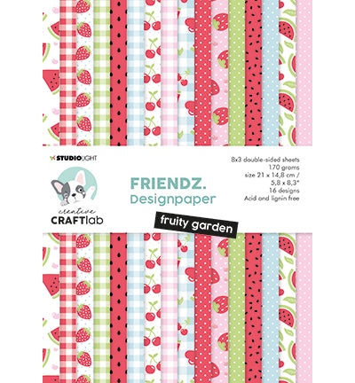 SL Creative Craftlab Design Paper Pad Fruity garden