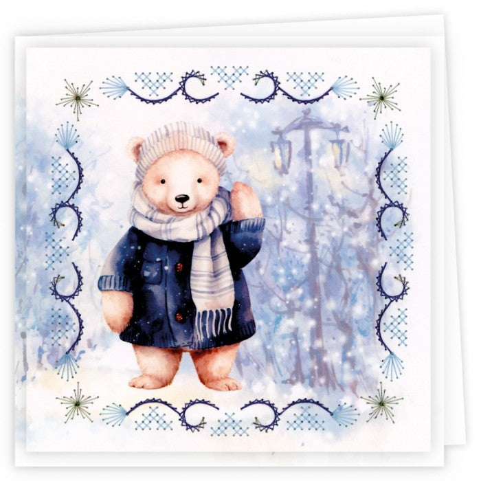 Stitch and Do Embroidery Cards 6 - Berries Beauties - Winter Bears