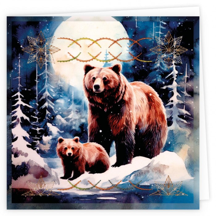 Stitch and Do Embroidery Cards 8 - Berries Beauties - Grizzly