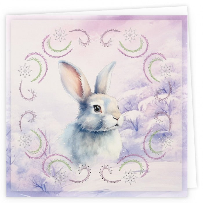 Stitch and Do Embroidery Cards 9 - Berries Beauties - Rabbits