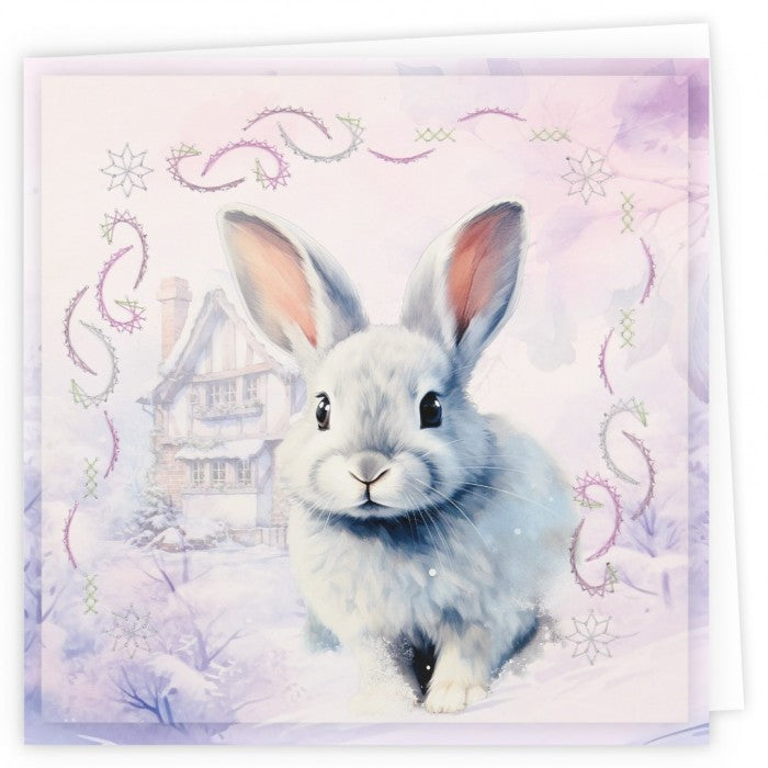 Stitch and Do Embroidery Cards 9 - Berries Beauties - Rabbits