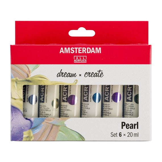 Amsterdam All Acrylics Dream x Create set 6x20ml Parelmoer