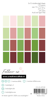 SL Creative Craftlab Unicolor Paperpad Palmtrees Essentials nr.189