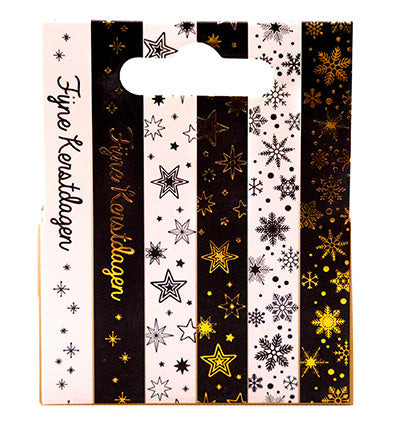 SL Washi tape Black/white - NL - Gold Essentials nr.25