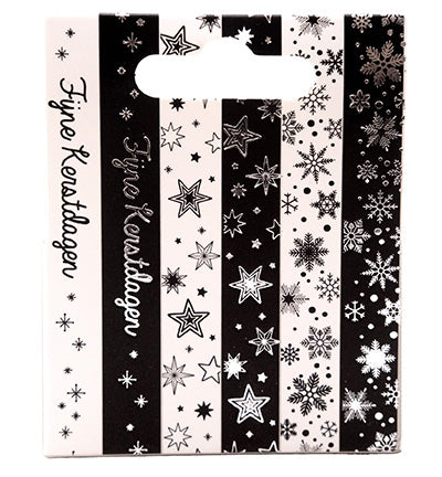 SL Washi tape Black/white - NL - Silver Essentials nr.26