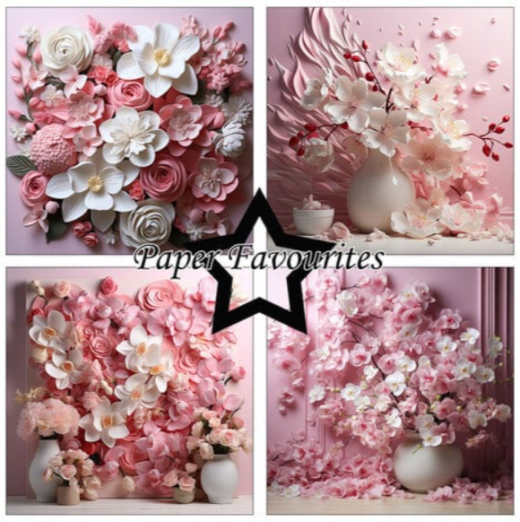 Paper Favourites | 15x15cm Paperpack Wedding Flowers