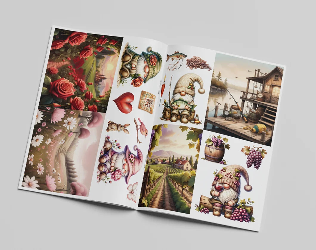 Cozy Gnomes | Cut outs for Art Journalling & Cardmaking