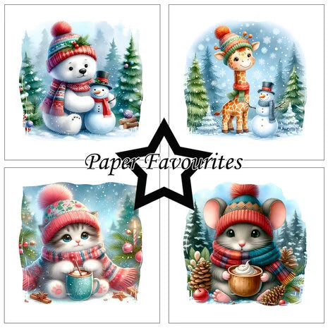 Paper Favourites | 15x15cm Paperpack Cute Christmas